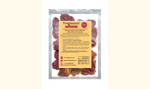 Trinidad Scorpion Dried Chilli Pods (2nd Hottest In The World) - 25g